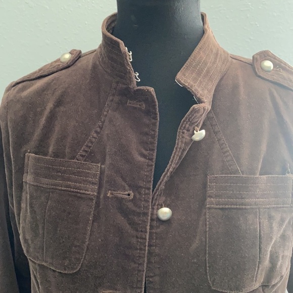 Brown Button Down Corduroy Jacket medium - Picture 4 of 8